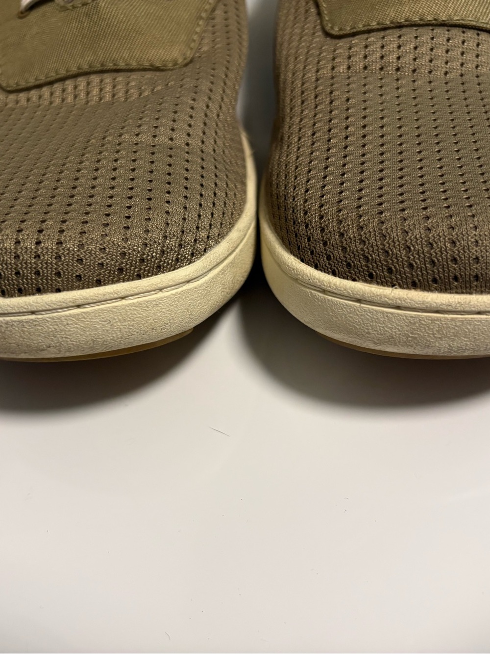 OluKai Men's Slip-On Perforated Casual Shoes in Olive - Picture 7 of 8